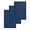 Navy Blue, variant on Gray Stripes Kitchen Dish Towels for Drying Dishes Set of 2, Vintage Minimalist Lines Texture Waffle Weave Microfiber Hand Tea Bathroom Towels Quick Dry & Absorbent Towel 12x12