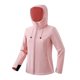 thumbnail image 1 of Gabardina para mujer y hombre Chaqueta al libre aislada a de viento acolchada del color sólido de las mujeres para el otoño y el invierno (Rosa, XL), 1 of 4