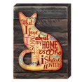 thumbnail image 1 of Designocracy 98113W-12 Chat de Printemps sur Mur en Bois Rustique, 1 of 1