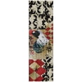 thumbnail image 2 of Addison Rugs Dream Shag Premium Machine Washable Transitional Rooster Diamond Midnight Runner Rug, 2'3" x 7'6", 2 of 8