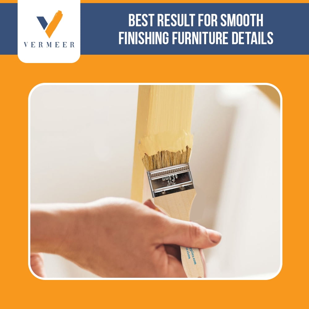 Vermeer Chip Paint Brushes - 96-Pack - 2.5" Chip Brushes for Paints, Stains, Varnishes, Glues