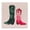 Southwestern Cowboy Boots, variant on Stupell Industries Farmhouse Gold Floating Frame Canvas Art, 25 x 25, by Grace Popp