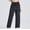 Black, variant on Deals of The Day!TopLLC Workout Leggings Women's Two-wear Foot Mouth Hanging Feeling Sports Pants Loose Straight Casual Bottom Wide Leg Pants Large Size Bundle Foot Anti-mosquito Running Pants
