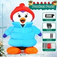 thumbnail image 5 of GOOSH Christmas Inflatable 6 FT Christmas Decorations Penguin with Hat, Outdoor Penguin Decorations with LED Lights, Inflatable Penguin Christmas Outdoor Inflatable Decorations Clearance for Xmas, 5 of 7