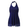 thumbnail image 4 of Fvwitlyh Maillots de Bain Femmes Femmes Maillots de Bain Tankini 2 Pièces en Mesh Normal Maillot de Bain Dos Nu 2 Pièces Impression Réglable Sangle Rembourrée Maillots de Bain Maillots de Plage, 4 of 5