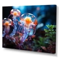 thumbnail image 2 of Designart "The Ocean s Glow Illuminated by Jellyfish V" Animals Canvas Art Print, 2 of 5