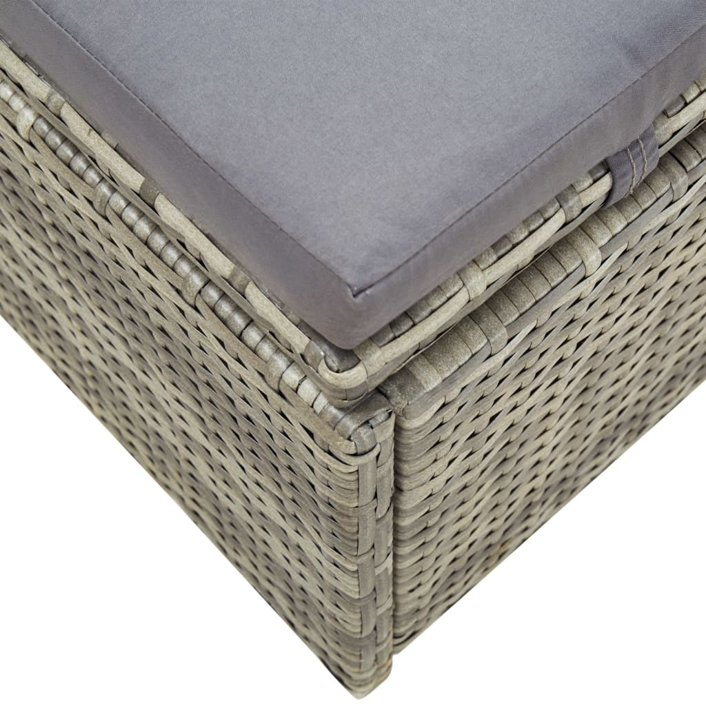 Kepooman Garden Chaise, Rattan Angle Adjustable Patio Sunbed with Cushion Kepooman Garden Chaise, Rattan Angle Adjustable Patio Sunbed with Cushion