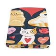 thumbnail image 2 of CADecor Lovers Cats And Hearts Throw Blanket Bed Sofa Blanket 58x80 inches, 2 of 3