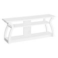 thumbnail image 2 of 60 Inch White MDF TV Stand with Curved Sides / Space-Saving Entertainment Center for Living Room or Bedroom, 2 of 2