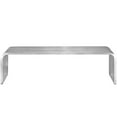 thumbnail image 3 of Modway Pipe 60" Modern Style Stainless Steel Bench in Silver, 3 of 4