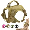 thumbnail image 2 of Military Tactical Cat Harness Nylon Puppy Cats Vest Harnesses With Handle Adjustable for Cats Small Dogs Pet Training Walking ShopWise Round, 2 of 9