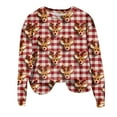 thumbnail image 4 of larppty Women's Ugly Christmas Sweatshirts with Print Funny Graphic Sweater for Xmas Party （Red, L）, 4 of 6