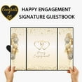 thumbnail image 5 of BINGLI Gold Engagement Party Decorations, Happy Engagement Alternative Guest Book Just Engaged Gifts Almost Married Congratulations Engagement Signing Card Board Party Supplies, 5 of 9