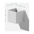 thumbnail image 3 of Veadek Geo Series Hanging 5" Planter White, 3 of 9