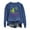 Blue, variant on Aocisk Women's Humorous Halloween Hoodie with 'Yes I Can Drive A Stick' Witch Letters Print for a Fun and Casual Outfit Orange M