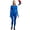 250 Cobalt Blue Set, variant on Merino.tech Women's Midweight Merino Wool Base Layer Set with Socks, Black, Size M