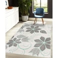 thumbnail image 4 of Floral Decorative Rug, Delicate Flowers with Swirling Ivy Branches Leaves Tulips Vintage Style of Art, Quality Carpet for Bedroom Dorm and Living Room, 6 Sizes, Mint Green, by Ambesonne, 4 of 4