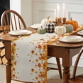 thumbnail image 3 of Fall Maple Leaf Table Runner, Autumn Thanksgiving Kitchen Dining Table Decoration for Home Party Decor 13x90 Inches, 3 of 9