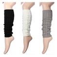 thumbnail image 2 of Minnieouse Manténgase abrigado y elegante con calentadores de piernas hasta la rodilla para mujeres y niñas, calentadores de rodilla Accesorios de disfraces blanco, 2 of 6