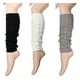 thumbnail image 3 of Guardurnaity Piernas de fibras acrílicas acogedoras con calentadores de rodilla de tobillo calcetines de punto con puños de botas de ochos gruesos Accesorios de disfraces negro, 3 of 6