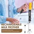 thumbnail image 2 of Rechargeable Milk Frother Handheld,Electric Whisk 3 Speed Adjustable,Detachable With 2 Stainless Whisks,Drink Mixer for Lattes,Cappuccino,Matcha,Egg,with Stand, 2 of 10