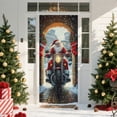 thumbnail image 4 of Grrvtrz 35 X 71 Inch Christmas Door Cover - Santa Claus Pattern - Christmas Day Door Decoration - Festival Party Decoration,Christmas Ornaments,Christmas Decorations, 4 of 6