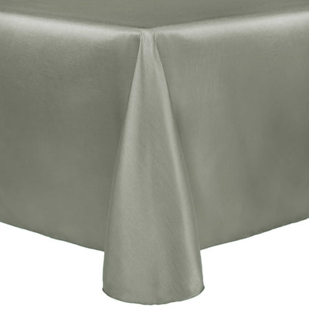 

Ultimate Textile Reversible Shantung Satin - Majestic 60 x 120-Inch Oval Tablecloth Sage Green