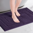 thumbnail image 2 of Unique Bargains Geometry Bathroom Rug Mat Absorbent Non-Slip Bath Rugs Purple 20" x 32", 2 of 6
