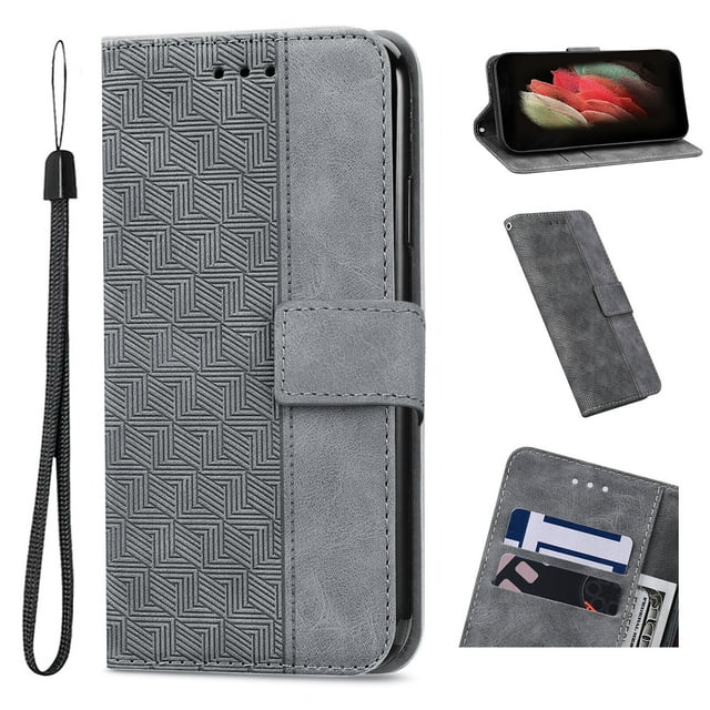Case for OnePlus Nord 2T 5G Durable Magnetic PU Leather Card Holder Wallet Flip Cover