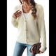 thumbnail image 3 of Cárdigan de Mujer para Otoño e Invierno, con Botones, Larga, Cuello en V, Tejido Grueso y Suave. Albaricoque L, 3 of 10