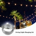 thumbnail image 3 of Outdoor Garden String Light Hanging Kit 25M Stainless Steel Wire Rope Cable P3D0, 3 of 6