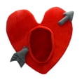thumbnail image 3 of Sombrero con forma de corazón para la cabeza, ideal para fiestas, presentaciones, juegos de rol, 3 of 9