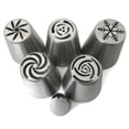 thumbnail image 4 of Wenburg Russian Piping Tips Set - Cupcake Decorating Kit - 25 Large & 4 Small Nozzles (incl. Leaf attachments), 3 Adapters, 1 Silicone and 30 Disposable Piping Bags, Manual (Deluxe), 4 of 5