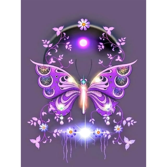 Taladro Pintura Diamante (DE6094) DIY Ronda Completa 5D Mariposa Animal Artesanía (NE266) 30x40cm FLhrweasw Nuevo