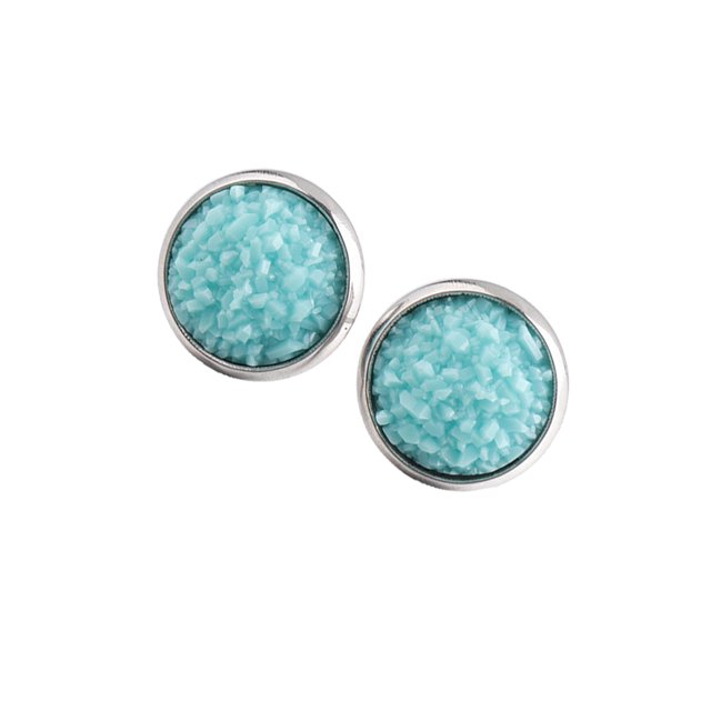 Qarigey 1 par de pendientes de tuerca de acero inoxidable para mujer, regalos para novias y esposas, joyería decorativa, fiesta de celebración de Ropa, zapatos y accesorios Miscelánea tipo 22 Qarigey AP011021-22