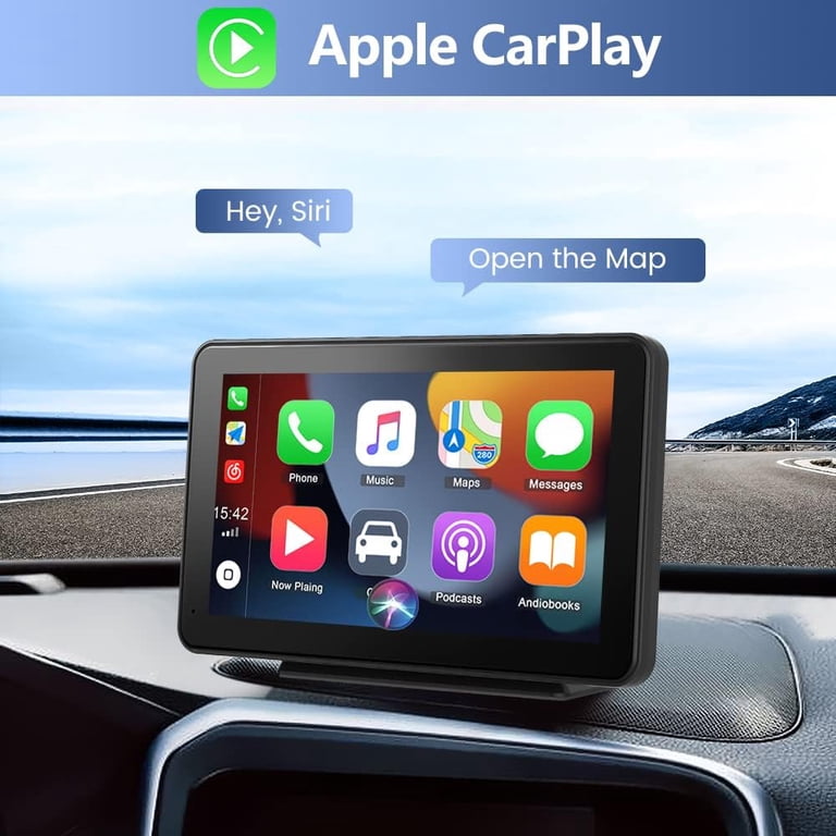 7 Inch Wireless Carplay Android Auto Car Screen 7-Inch Portable CarPlay ...