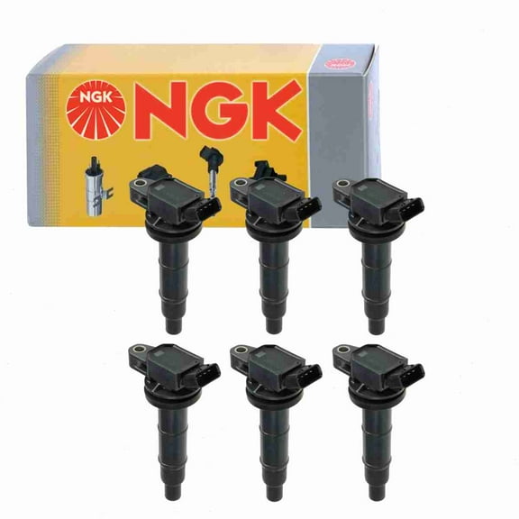 6 pc NGK 48945 Ignition Coils for 00318 1415083 1415083Y 178-8314 19185426 19205387 2505-309485 318 36-8076 673-1307 90080-19023 90919-02243 90919-02244 90919-02266 D511C E352 E363 E994 GN10313 IC463