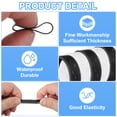 thumbnail image 3 of 60Pcs Silicone Rubber Bands,25mm/1" Rubber Bands Rings Cable Ties, Black, 3 of 6