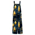 thumbnail image 5 of Halloween Jumpsuits for Women Ghost Skeleton Sleeveless Backless Horror Rompers Castle Skull Wide Leg Funny Overalls, S, 5 of 5