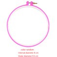 thumbnail image 4 of Maoww 1pc Plastic Embroidery Hoop Sugar Color cross stitch circle Embroidery Hoops Plastic Circle Cross Stitch Ring Tools Color Random, 4 of 9