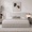 Greige, variant on Twin Size Bed Frame with Lift Up Storage, Velvet-Look Upholstered Wingback Platform Bed with Vertical Channel Headboard, No Box Spring Needed, Hydraulic Storage, White
