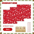 thumbnail image 2 of 3Pcs Extra Large christmas gifts Bags Jumbo Large christmas gifts Bags with Tag and String Giant Christmas Sacks Wrapping Rectangle Plastic for Xmas Presents Huge Big Gifts 56 x 36 Inch Red, 2 of 6
