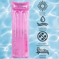 thumbnail image 4 of Northlight Inflatable Glitter Swimming Pool Lounge - 67" - Pink, 4 of 6