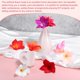 thumbnail image 5 of Uxcell 20-Pack Flores de Plumeria Artificiales, Cabezas de Seda Falsas para Manualidades DIY/Vestido/Boda/Decoración de Fiesta [Blanco, 3.54"/ 9cm], 5 of 6