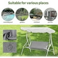 thumbnail image 2 of Replacement Garden Swing Seat Cover,Durable 600D Oxford Fabric Waterproof113x48x48cm, 2 of 4
