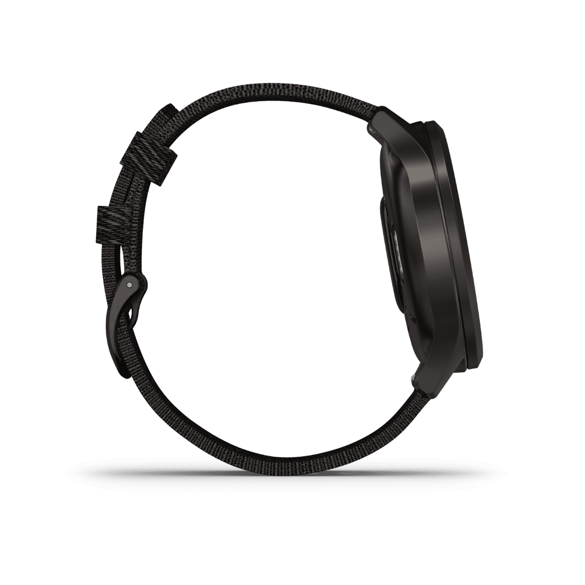 Garmin Vívomove Style, Graphite with Black Pepper Woven Nylon Band, GPS Smartwatch
