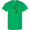 thumbnail image 3 of Inktastic Cerebral Palsy Awareness Green Ribbon Made of Hearts T-Shirt, 3 of 5