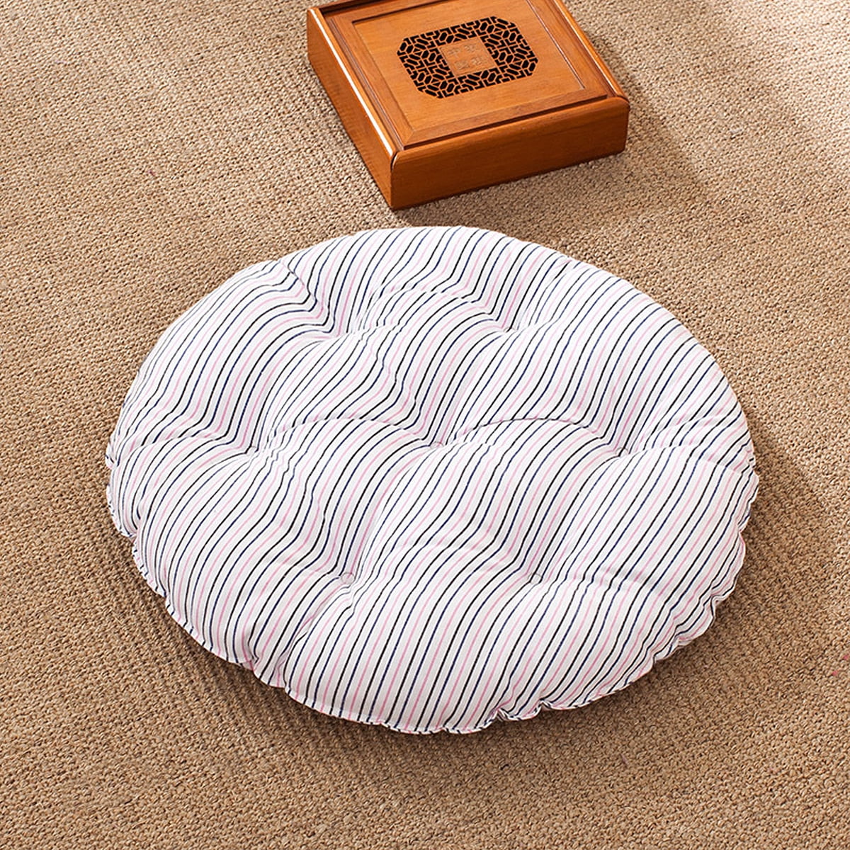 Round Cotton Linen Chair Cushion Pillow Seat Cushion Pad Sit Tatami Mat