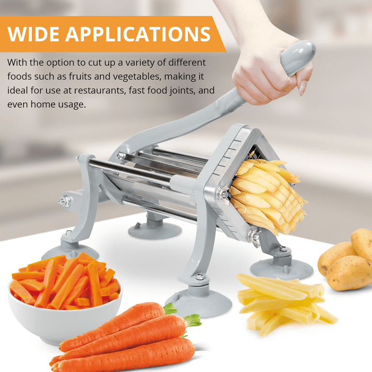 Manual Potato & Vegetable Cutter – Stainless Steel French Fry Slicer For Home Kitchen & Restaurants