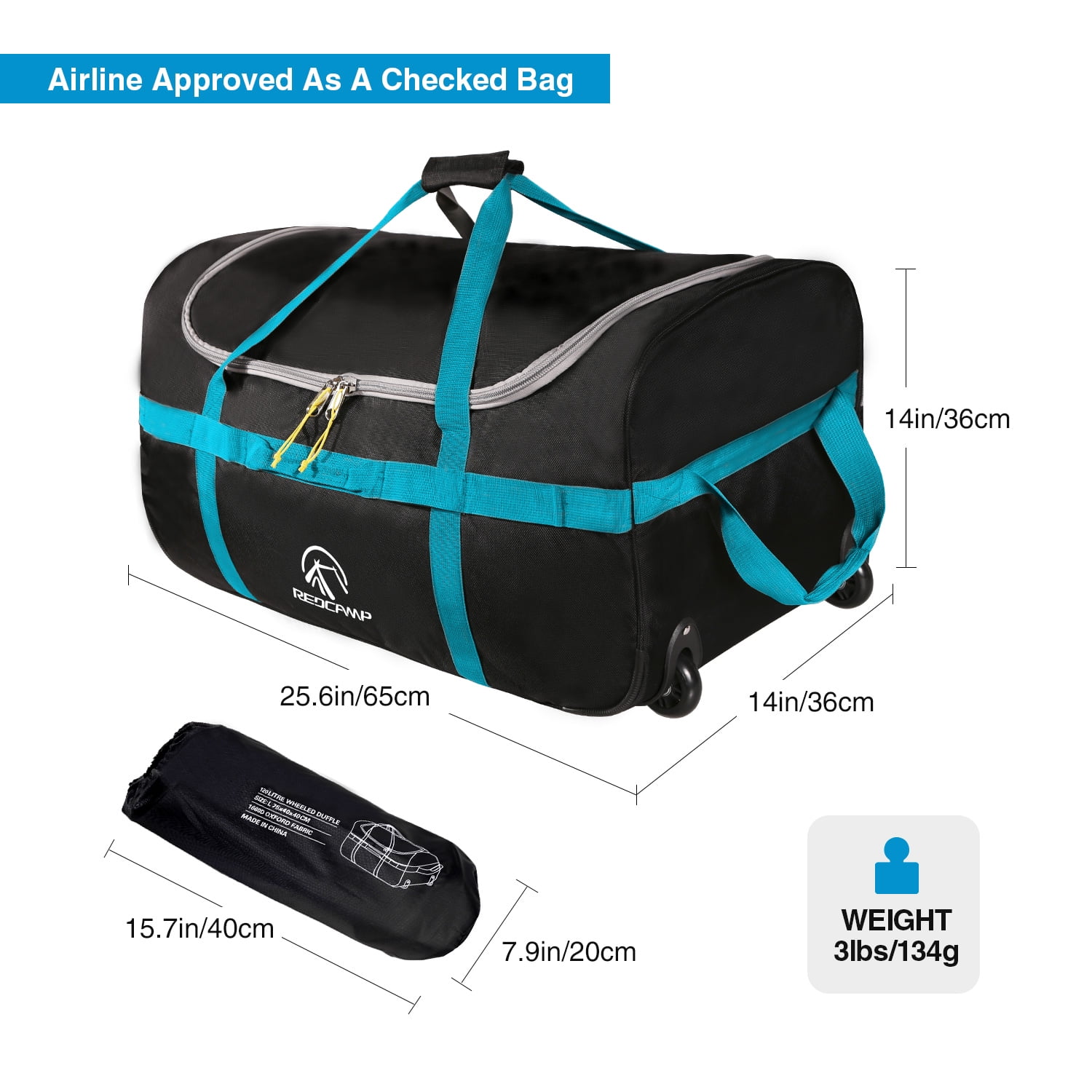 camp duffle bags with wheels
